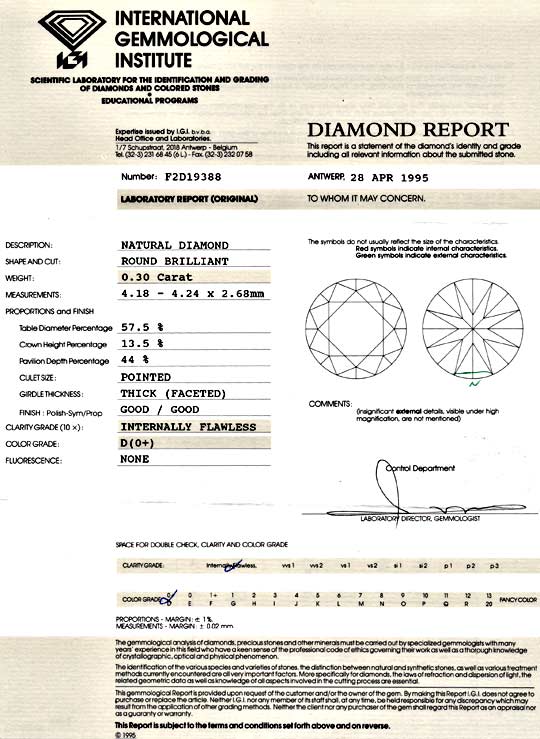 Foto 9 - Diamant 0,30ct Brillant IGI Lupenrein River D Brillant, D5138