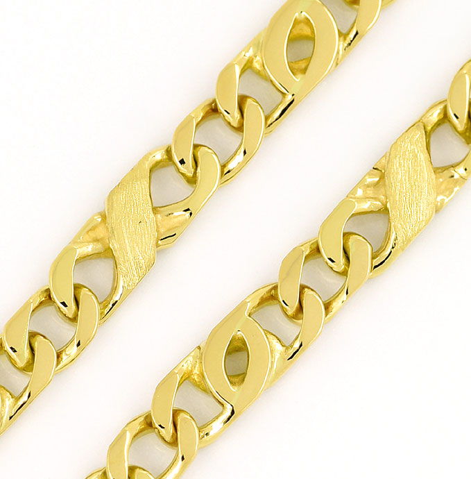 Foto 2 - Gold-Armband im Dollar Muster aus massiv 585er Gelbgold, K3046