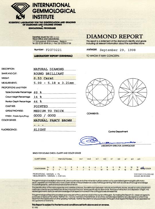 Foto 9 - Diamantspannring Weißgold Kupfer Bronze Cognac Diamant, S2882