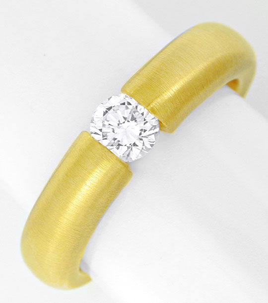 Foto 2 - Brillant-Spann Ring F Lupenrein 18K Gelbgold, S6308