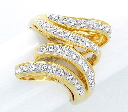 Foto 1 - Neu! sehr dekorativer Diamant-Ring, 14K Gelbgold, S7481